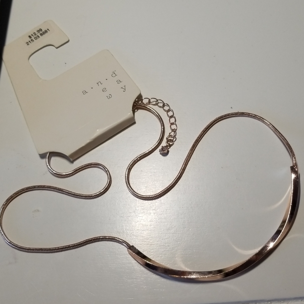 Rose gold necklace